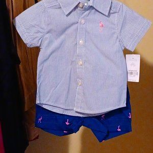 Carter's 2pc Boy's Nautica Set Size 6 mos